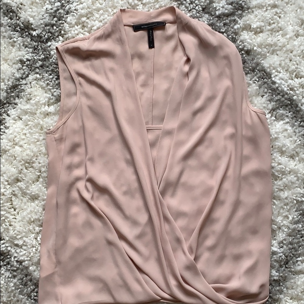 BCBG cowl-neck work blouse